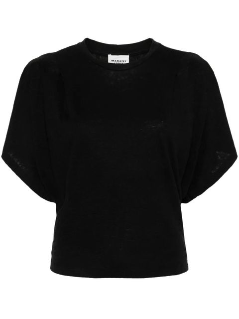MARANT ÉTOILE Kyanza linen T-shirt - Black - zdjęcie produktu nr 1