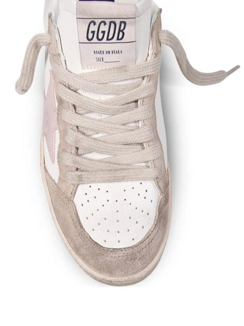 Golden Goose Ball Star suede-panel star sneakers - Neutrals