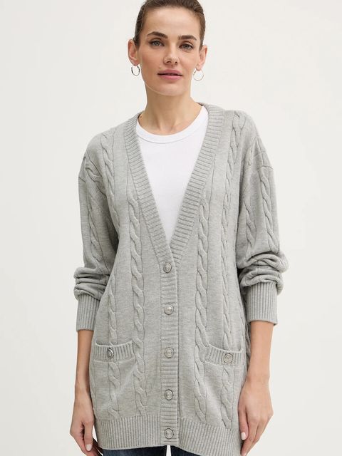 Guess kardigan z dodatkiem wełny ELSA damski kolor szary lekki W5BR37 Z1192 - zdjęcie produktu nr 1