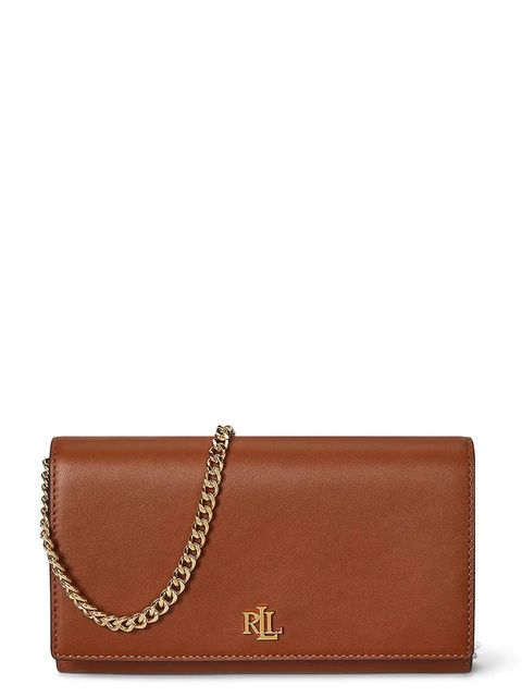 Lauren Ralph Lauren torebka skórzana kolor brązowy 432980206 - zdjęcie produktu nr 1