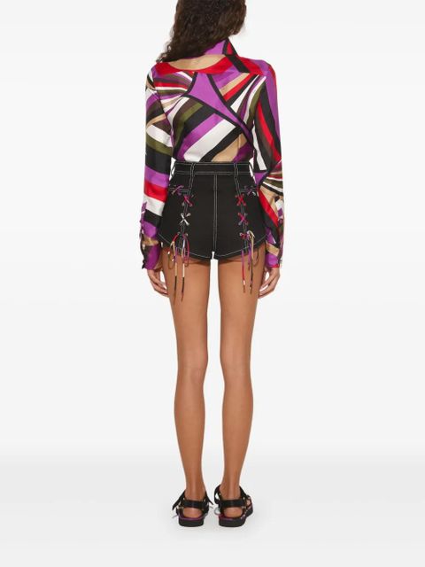 PUCCI laced-up shorts - Black