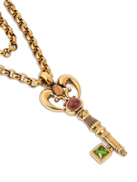 ETRO key-shaped double-chain necklace - Gold - zdjęcie produktu nr 2