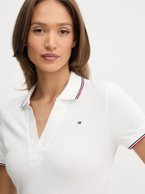 Tommy Hilfiger polo damski kolor biały WW0WW45736