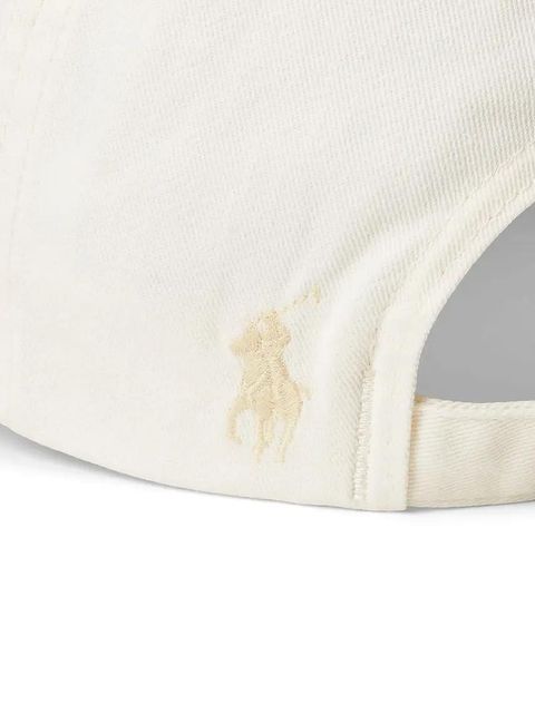Polo Ralph Lauren czapka z daszkiem bawełniana kolor biały gładka 211967360