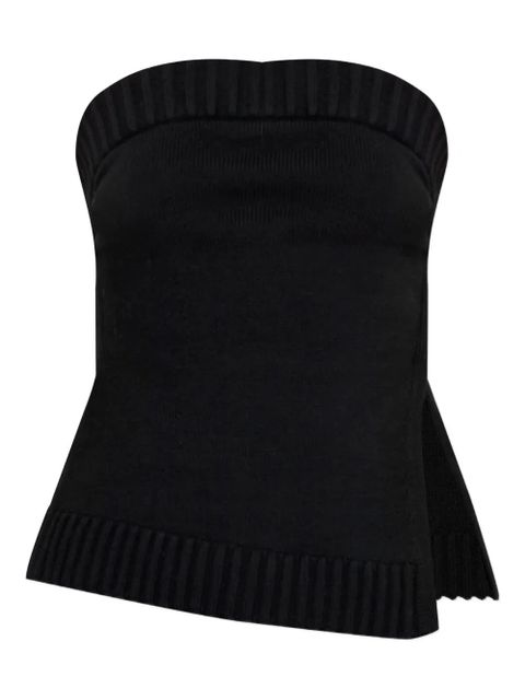Cult Gaia Lou ribbed top - Black - zdjęcie produktu nr 1