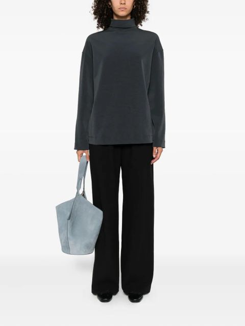 Nanushka Sitara turtleneck long-sleeve top - Blue