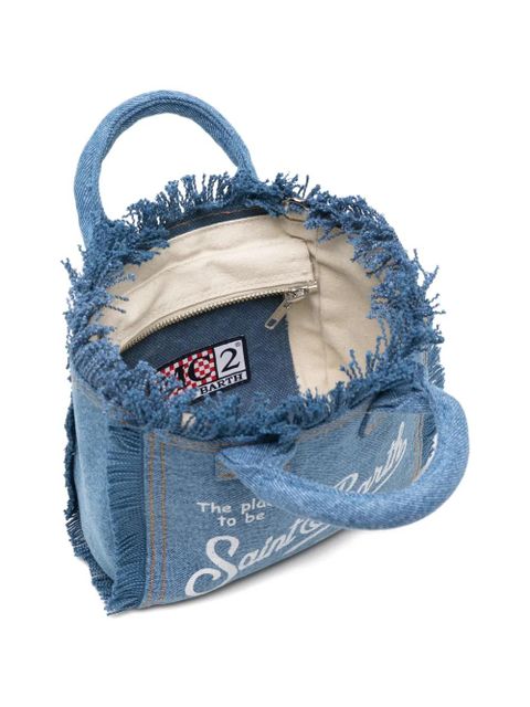 MC2 Saint Barth fringed top handle bag - Blue