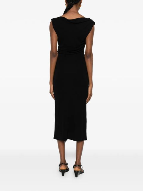 Max Mara metal-detail midi dress - Black