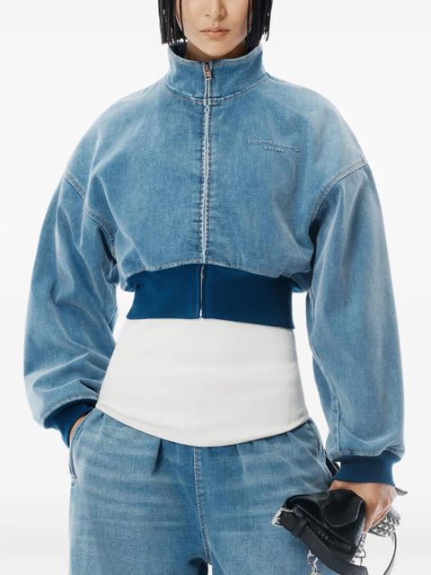 Alexander Wang elasticated-waist drawstring track pants - Blue