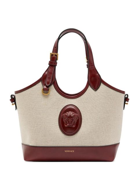 Versace Medusa plaque canvas tote bag - Neutrals - zdjęcie produktu nr 1