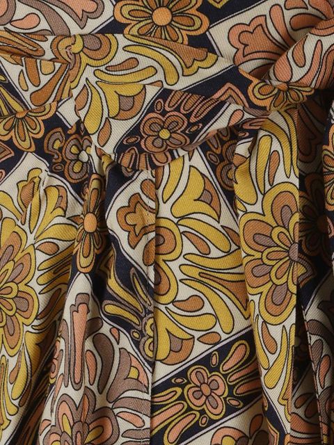 ETRO floral-print midi skirt - Brown