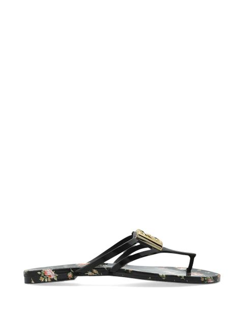 Dolce & Gabbana logo-detail flip-flops - Black - zdjęcie produktu nr 1