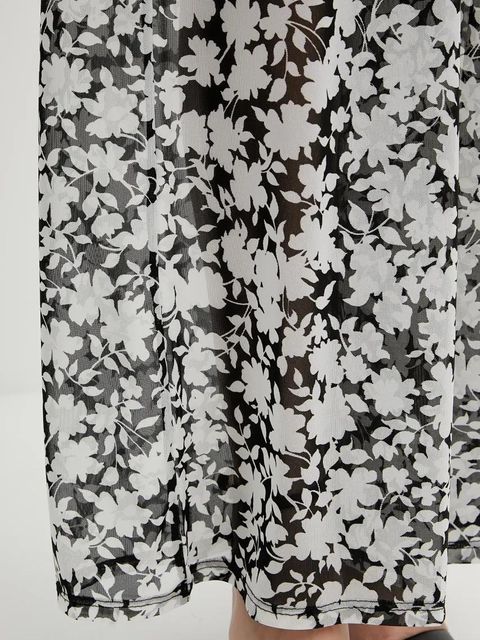 MICHAEL Michael Kors spodnie damskie kolor czarny proste high waist MM55128