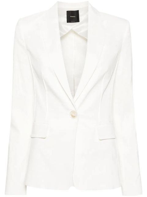 PINKO Ghera linen-blend blazer - White - zdjęcie produktu nr 1