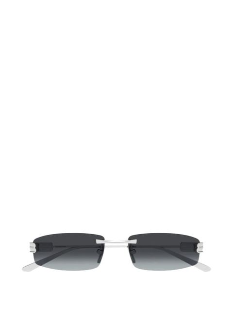 Balenciaga Eyewear logo-detail sunglasses - Silver - zdjęcie produktu nr 1