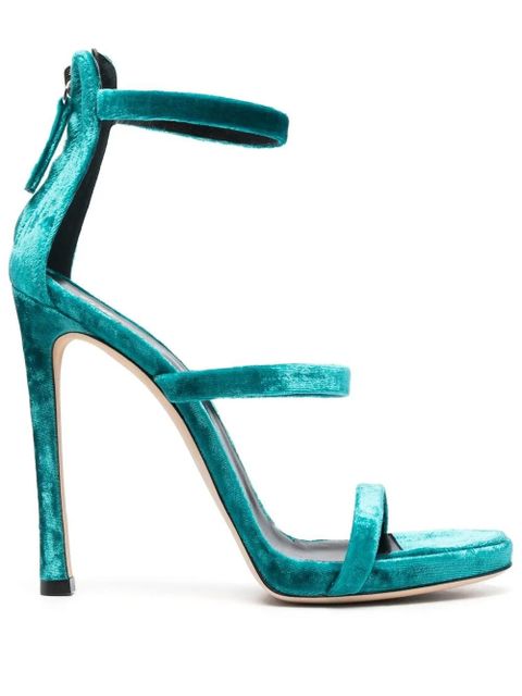 Giuseppe Zanotti 140mm open-toe heeled sandals - Blue - zdjęcie produktu nr 1