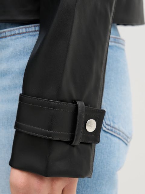 Calvin Klein Jeans kurtka kolor czarny przejściowa LV047E501G