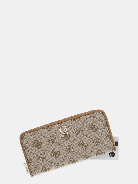 Guess portfel NEDA damski kolor beżowy SWJP96 54146