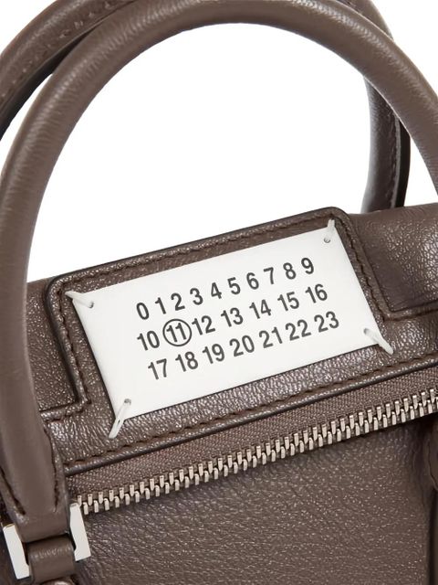 Maison Margiela mini 5AC Classique leather tote bag - Brown