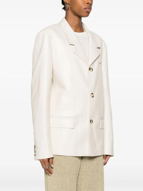 Nanushka single-breasted blazer - Neutrals