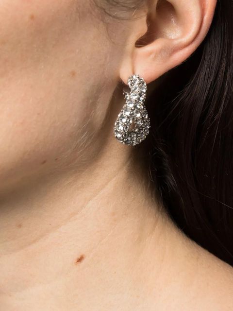 ISABEL MARANT Funky Ring crystal-embellished earrings - Silver