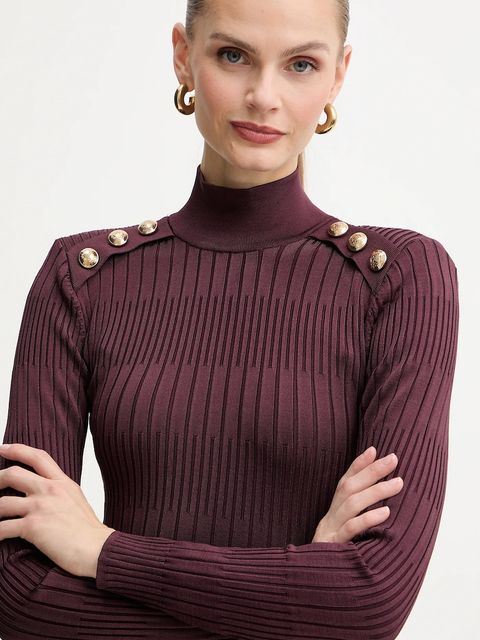 Marciano by Guess sukienka JANET kolor bordowy mini dopasowana 5BGK52 5881Z - zdjęcie produktu nr 2