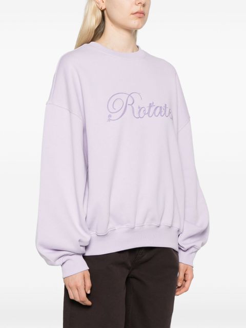 ROTATE BIRGER CHRISTENSEN logo-embroidered sweatshirt - Purple