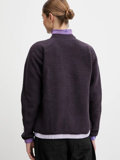 Helly Hansen bluza polarowa IMPERIAL damska kolor fioletowy gładka 63372 - zdjęcie produktu nr 2