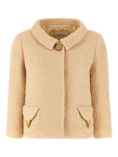 Valentino Garavani Vlogo tweed jacket - Neutrals - zdjęcie produktu nr 1