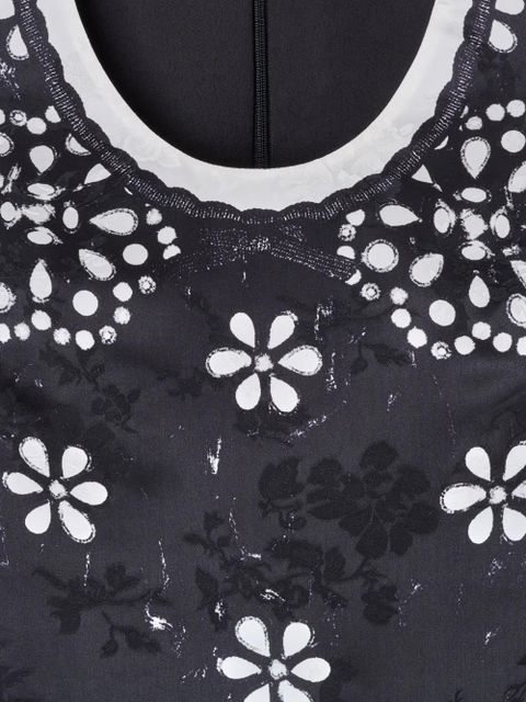 Marc Jacobs eyelet-floral dress - Black