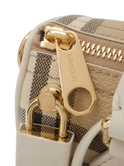 Burberry mini check bowling bag - Neutrals