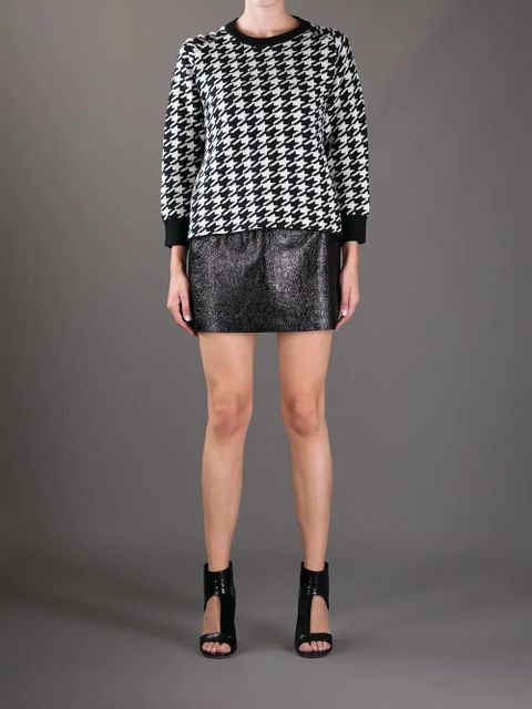 Golden Goose houndstooth print sweater - Black - zdjęcie produktu nr 2