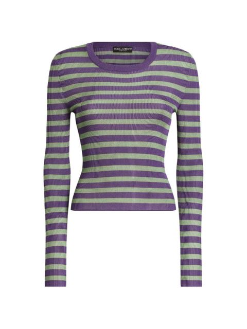 Dolce & Gabbana striped sweater - Green - zdjęcie produktu nr 1