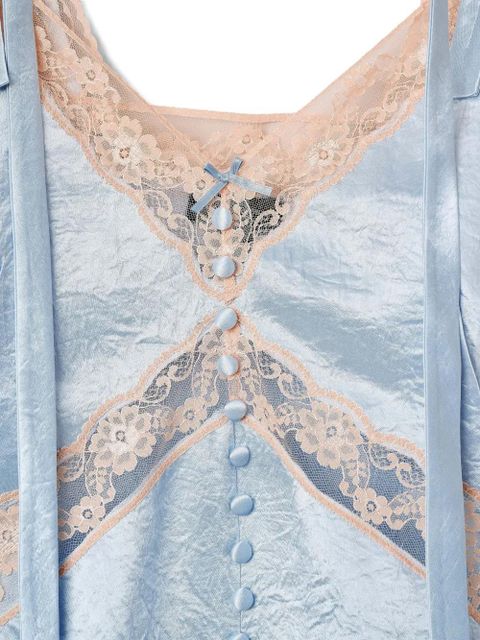 Marc Jacobs lace-detail top - Blue - zdjęcie produktu nr 2
