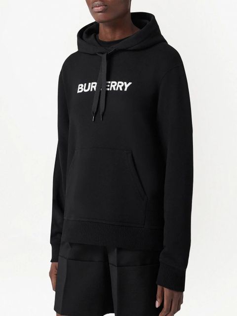 Burberry logo-print hoodie - Black