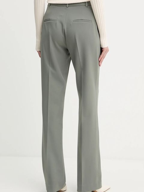 Guess spodnie NEW CARLA damskie kolor zielony proste high waist W5YB00 WH9Y2