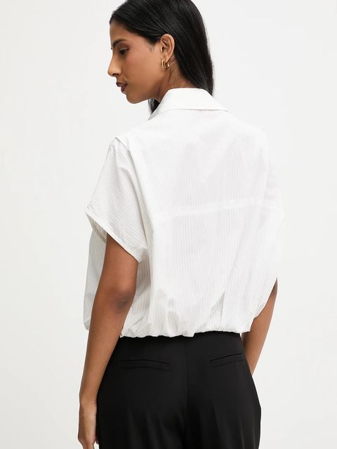 Answear.LAB koszula damska kolor biały relaxed z kołnierzykiem klasycznym - zdjęcie produktu nr 2