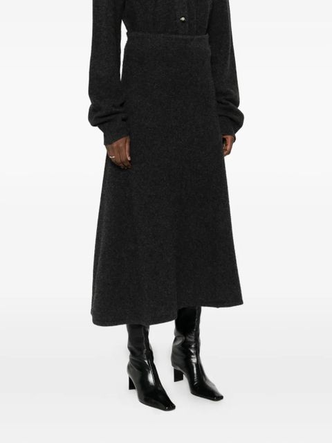 Nanushka A-line knitted midi skirt - Grey