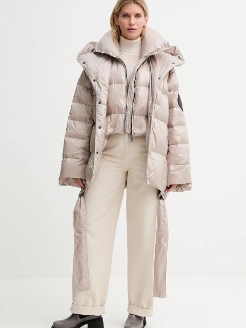 MMC STUDIO kurtka puchowa kolor beżowy zimowa OLORO.JACKET