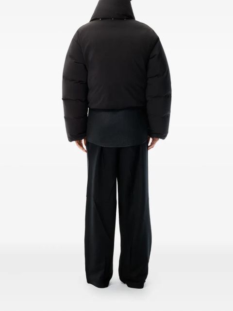 Alexander Wang cropped puffer jacket - Black