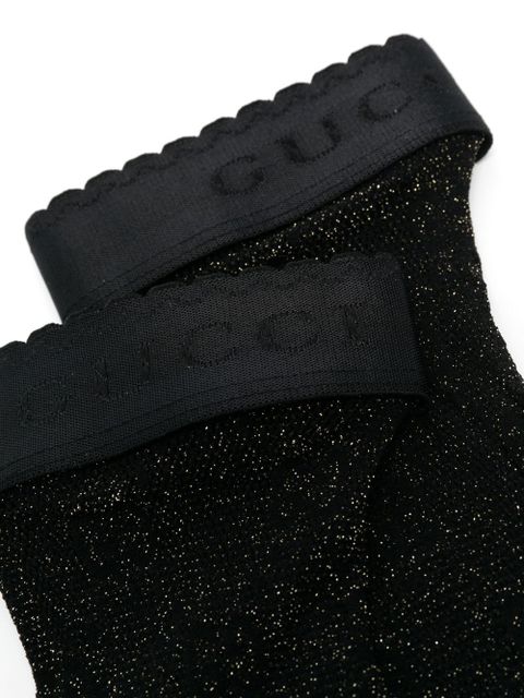 Gucci logo-band ankle socks - Black