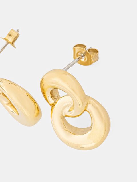 Trussardi kolczyki damskie ze stali nierdzewnej T-BOLD - zdjęcie produktu nr 1