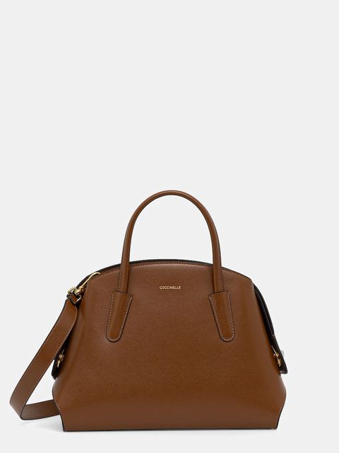 Coccinelle torebka skórzana TYLDE kolor brązowy E1 U7K 18 02 01 - zdjęcie produktu nr 1