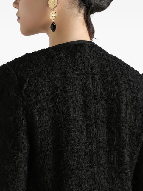 Dolce & Gabbana textured button-up jacket - Black