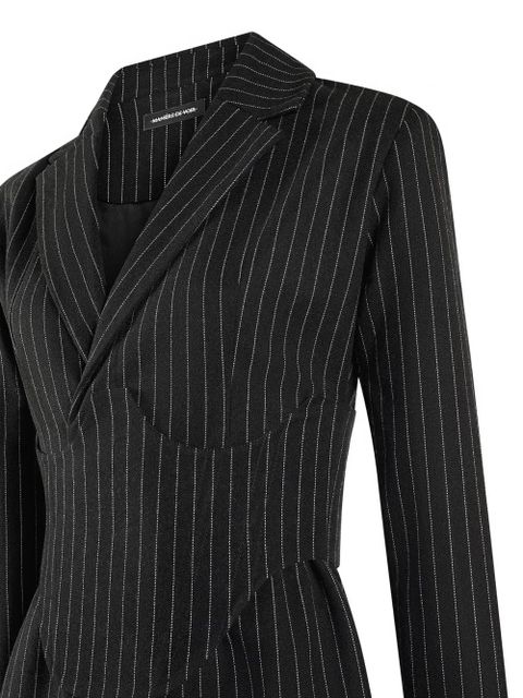 Manière De Voir corset-embellished dress - Black