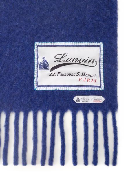 Lanvin fringed scarf - Blue - zdjęcie produktu nr 2