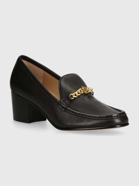 Lauren Ralph Lauren czółenka skórzane Winslet kolor czarny na słupku 802942573001 - zdjęcie produktu nr 1