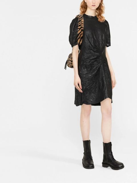 Zadig&Voltaire short-sleeved leather dress - Black - zdjęcie produktu nr 2