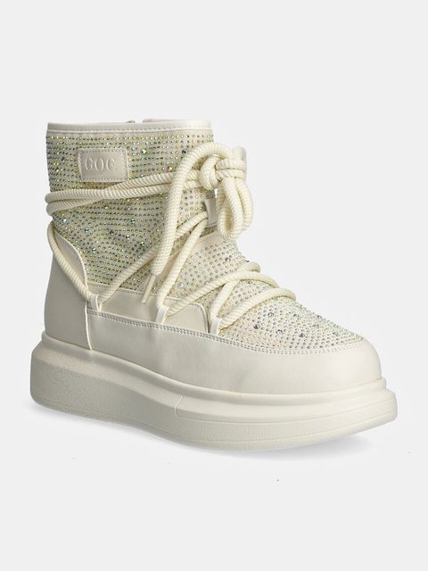 GOE śniegowce kolor beżowy OO2N4301 WHITE - zdjęcie produktu nr 1