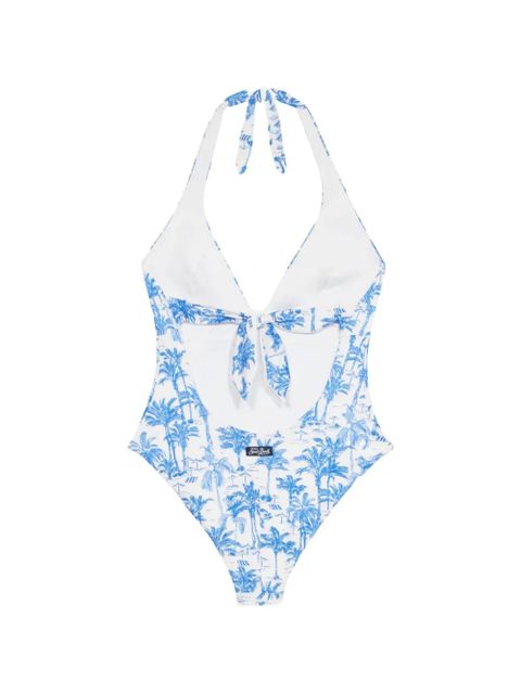 MC2 Saint Barth Marylin printed one-piece swimsuit - White